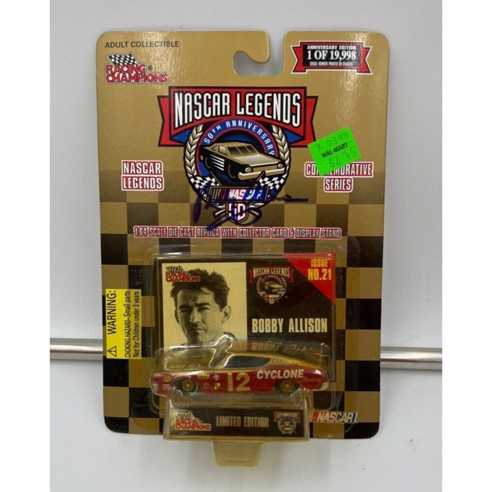 Bobby Allison Signed NASCAR Legends 50th Anniversary 1:64 Scale Die-Cast Car